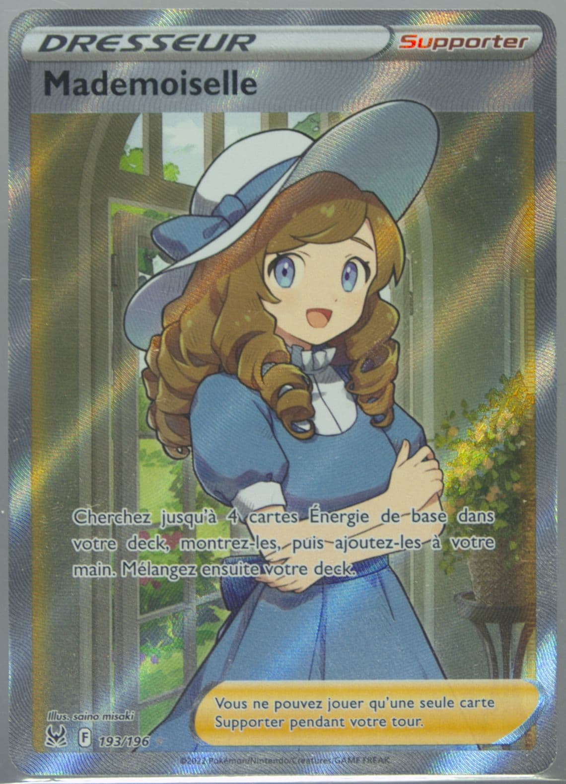 Full Art/Mademoiselle French (193) 2022 Pokemon Sword & Shield Lost Origin
