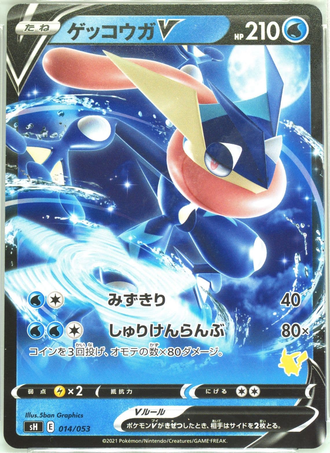 Greninja V Anytime, Anywhere (014) 2021 Pokemon Japanese Sword & Shield Family Pokemon Card Game