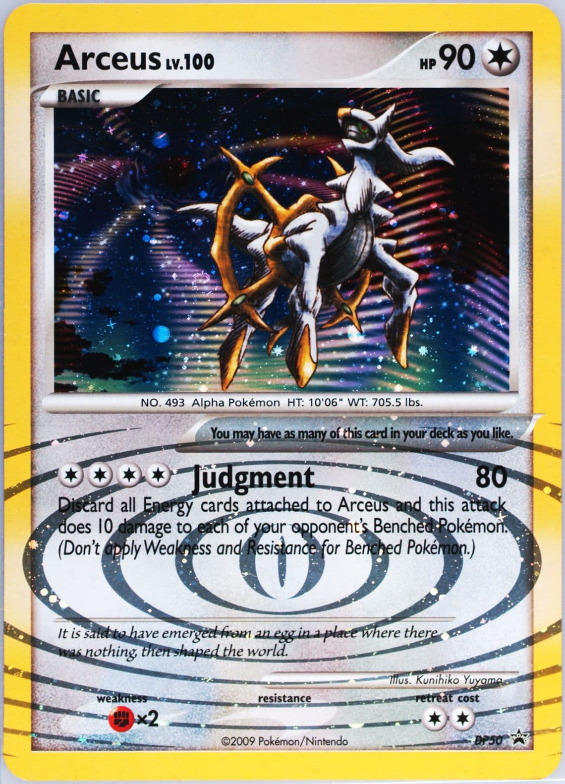 Arceus-Holo Arceus Poster Box Jumbo (DP50) 2009 Pokemon Diamond & Pearl Black Star Promo