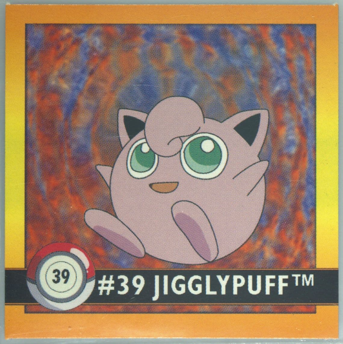 Jigglypuff (39) 1999 Pokemon Stickers Series 1