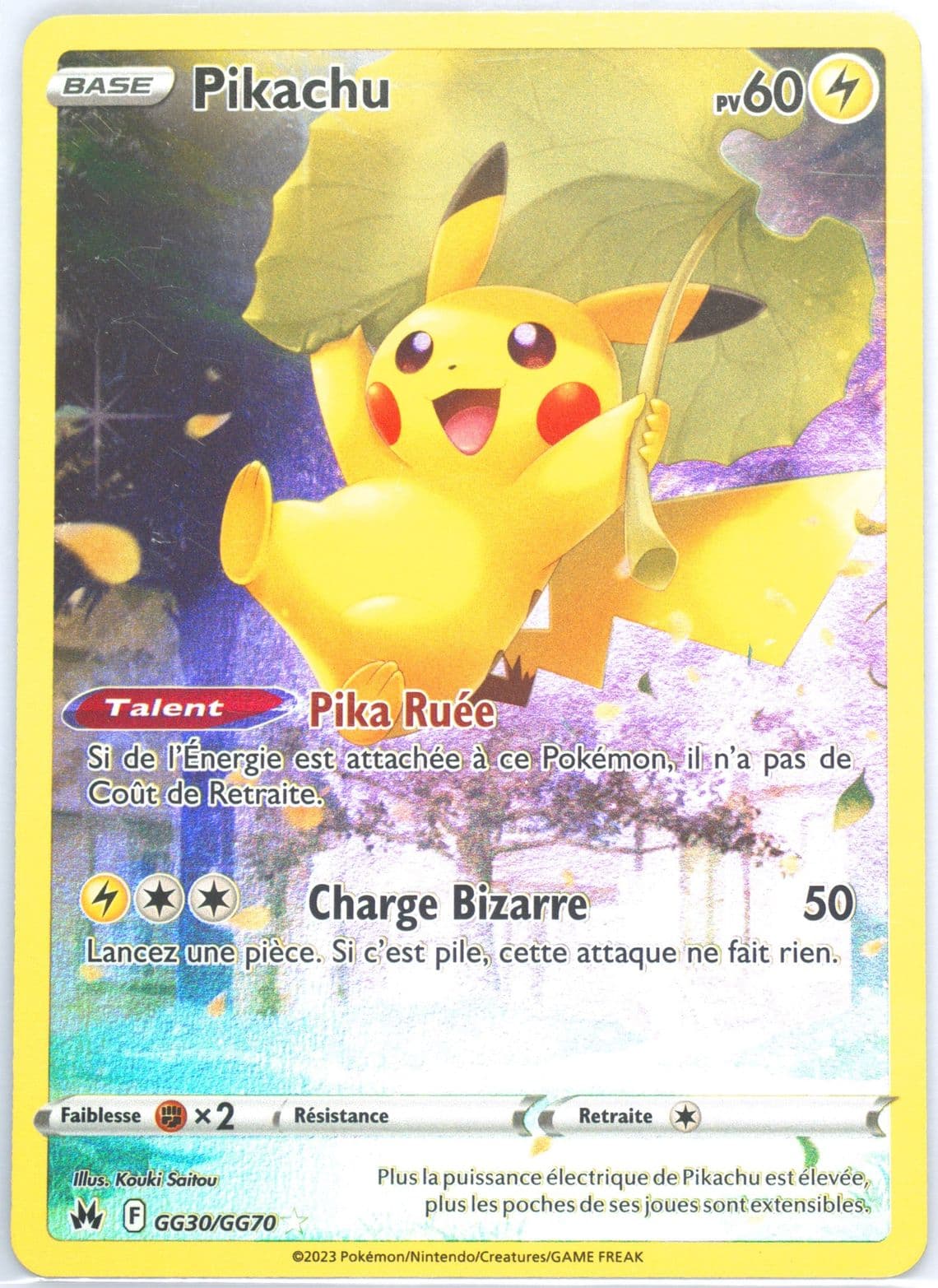 Full Art/Pikachu French (GG30) 2023 Pokemon Sword and Shield Crown Zenith
