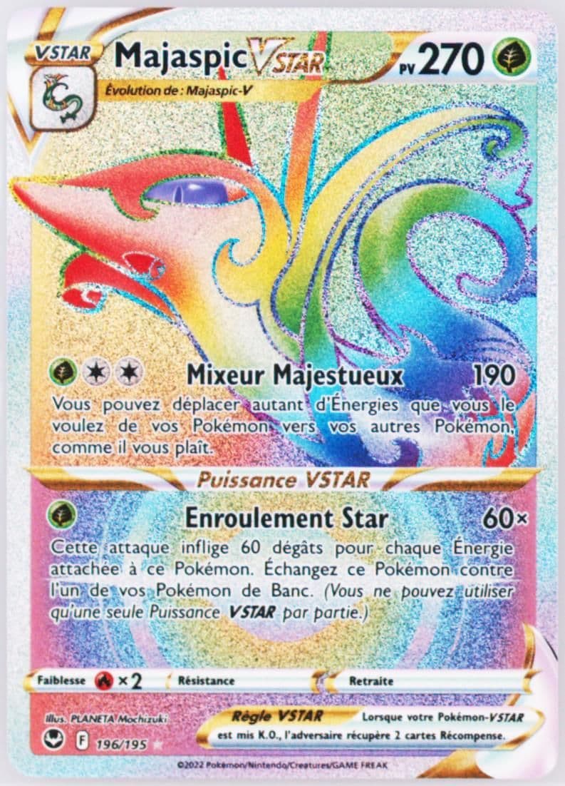 Full Art/Majaspic Vstar French-Secret (196) 2022 Pokemon Sword & Shield Silver Tempest