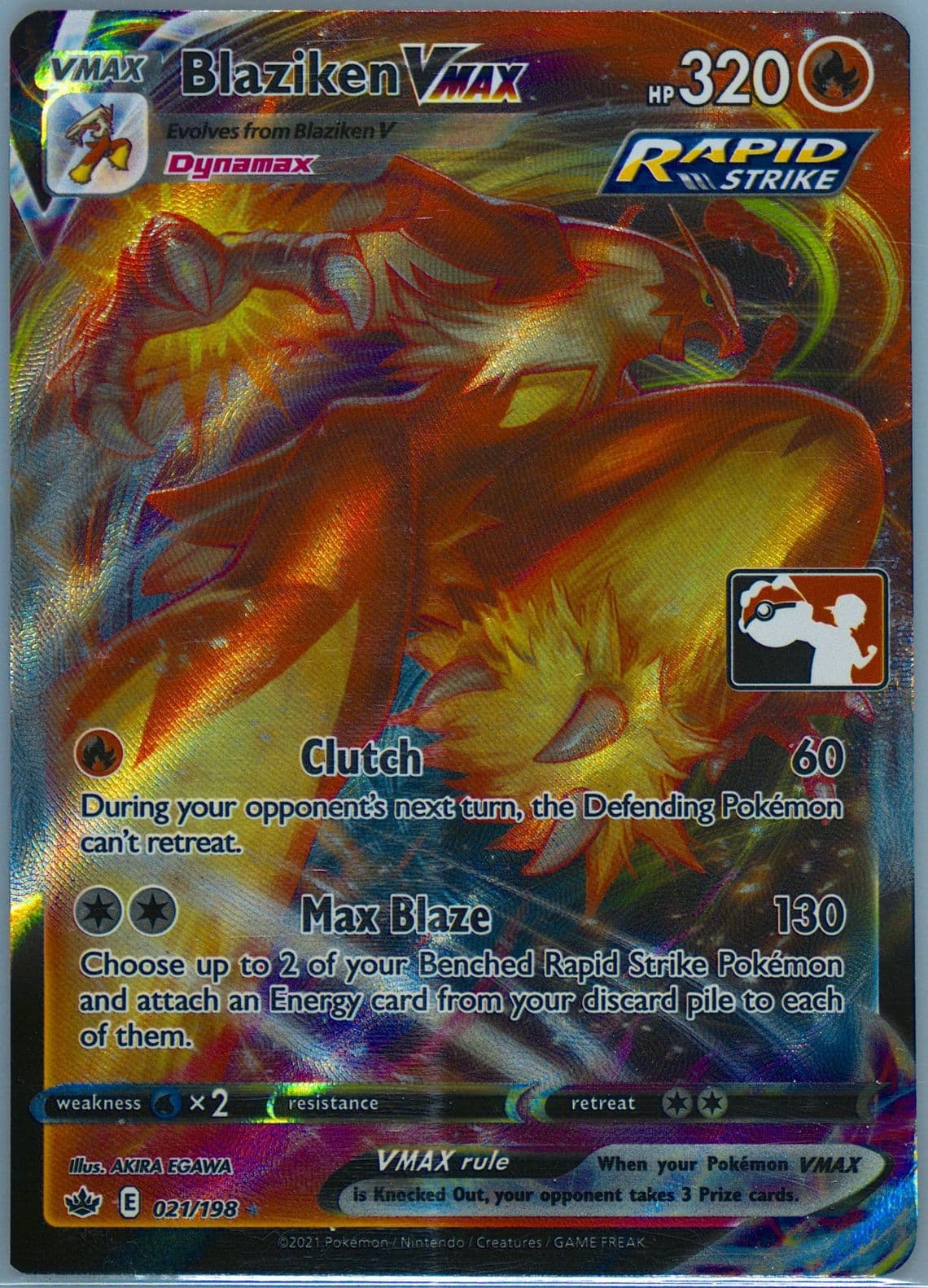 Full Art/Blaziken Vmax (021) 2022 Pokemon Play! Pokemon Prize Pack: Series 1