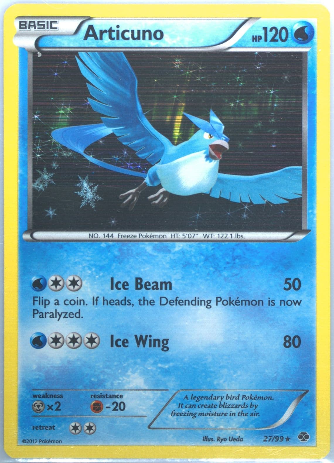 Articuno-Holo Incomplete Holo (27) 2012 Pokemon Black & White Next Destinies