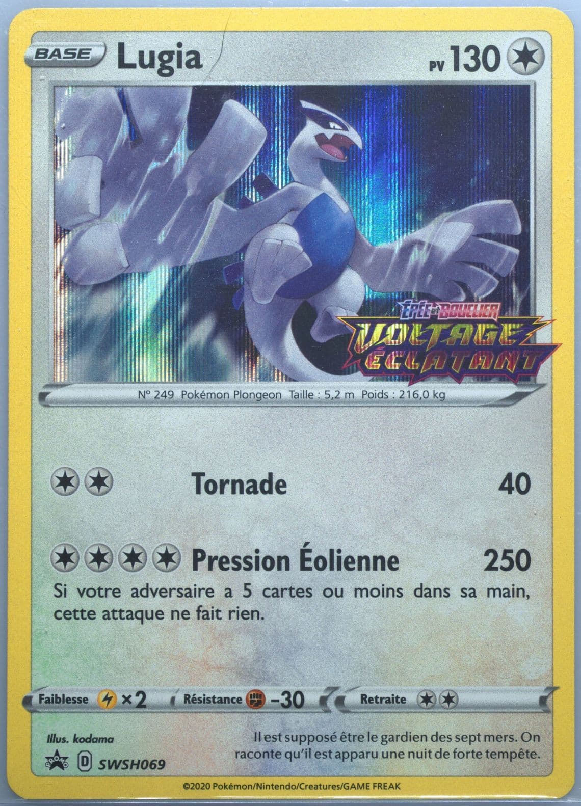 Lugia-Holo Prerelease-French (069) 2020 Pokemon Swsh Black Star Promo