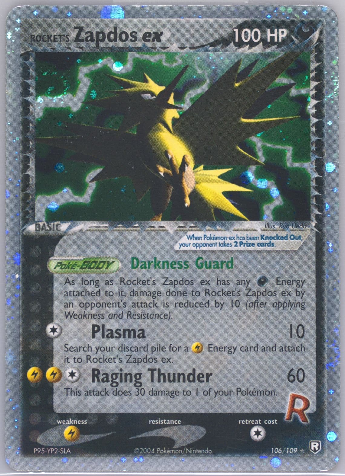 Rocket's Zapdos EX-Holo (106) 2004 Pokemon EX Team Rocket Returns