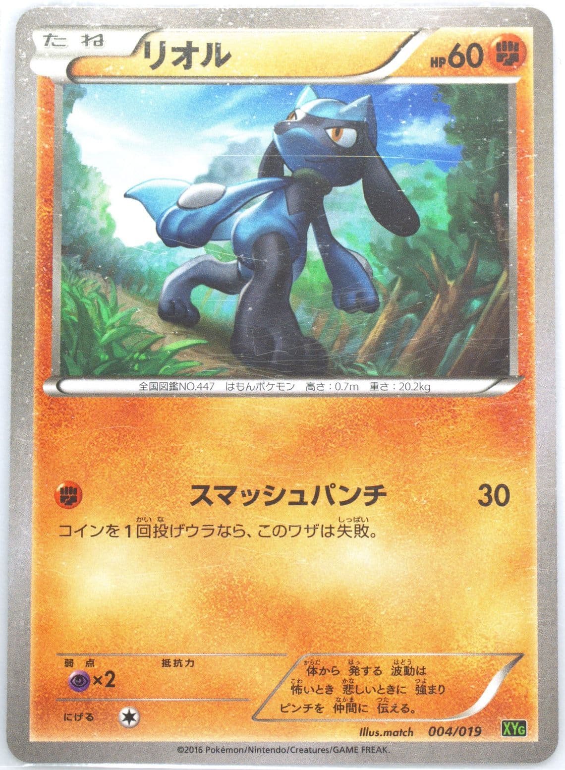 Riolu (004) 2016 Pokemon Japanese Zygarde EX Perfect Battle Deck