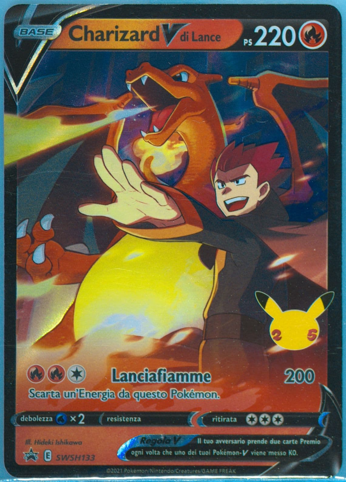 Charizard V DI Lance Celebrations Collection-Italian (133) 2021 Pokemon Swsh Black Star Promo