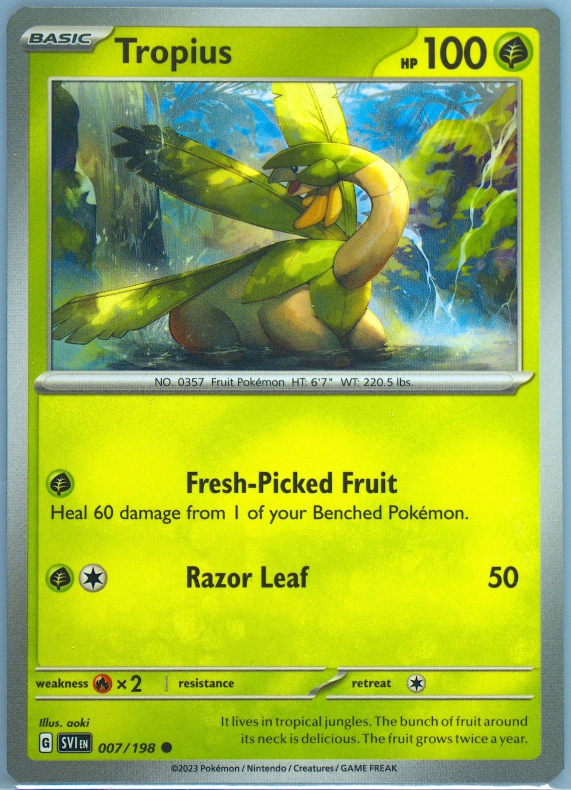 Tropius (007) 2023 Pokemon Svi EN-Scarlet & Violet