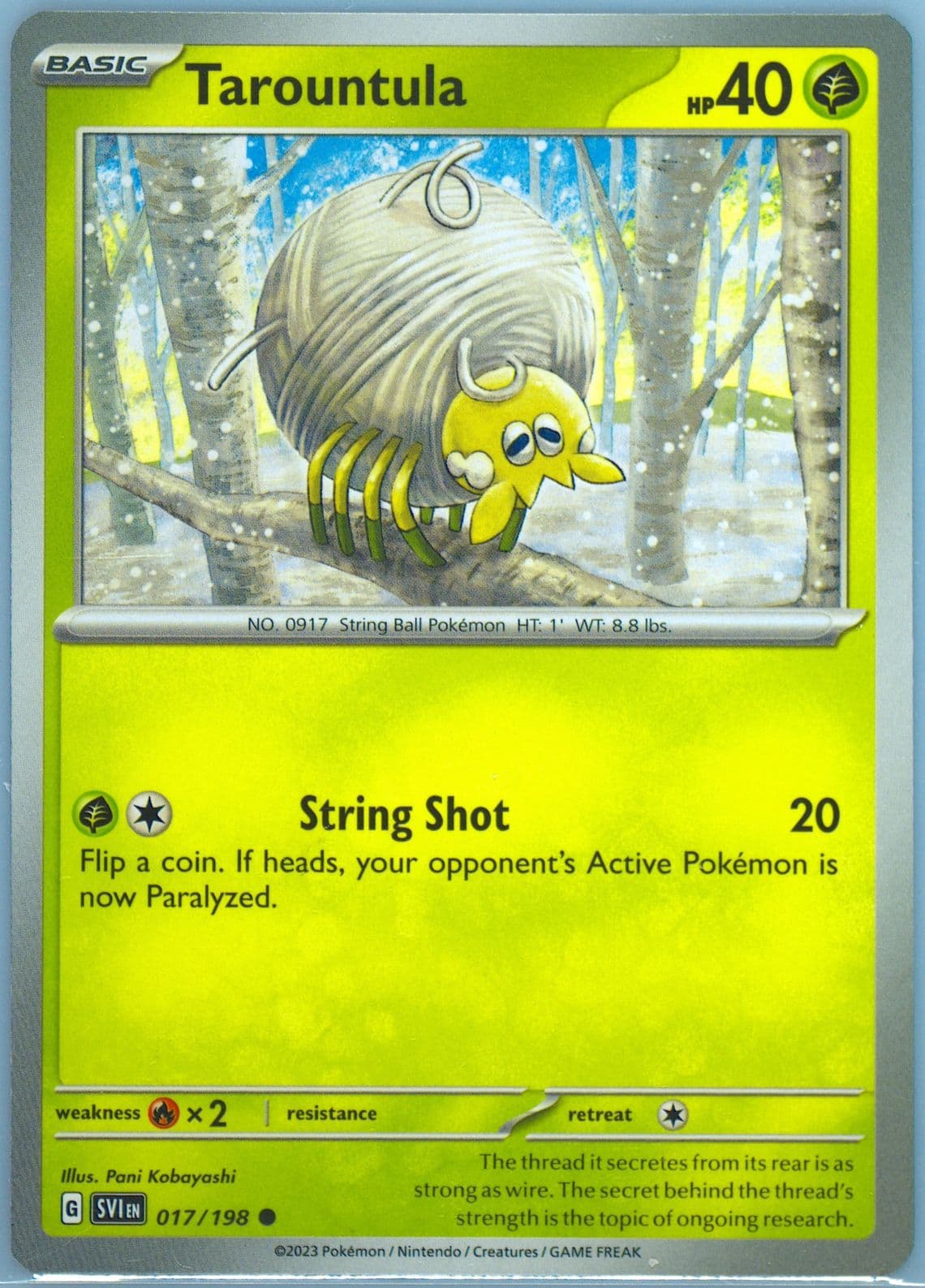 Tarountula (017) 2023 Pokemon Svi EN-Scarlet & Violet