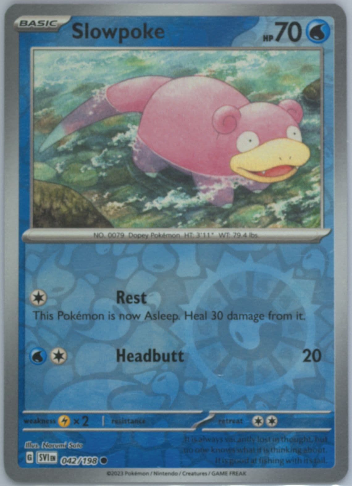 Slowpoke (042) 2023 Pokemon Svi EN-Scarlet & Violet