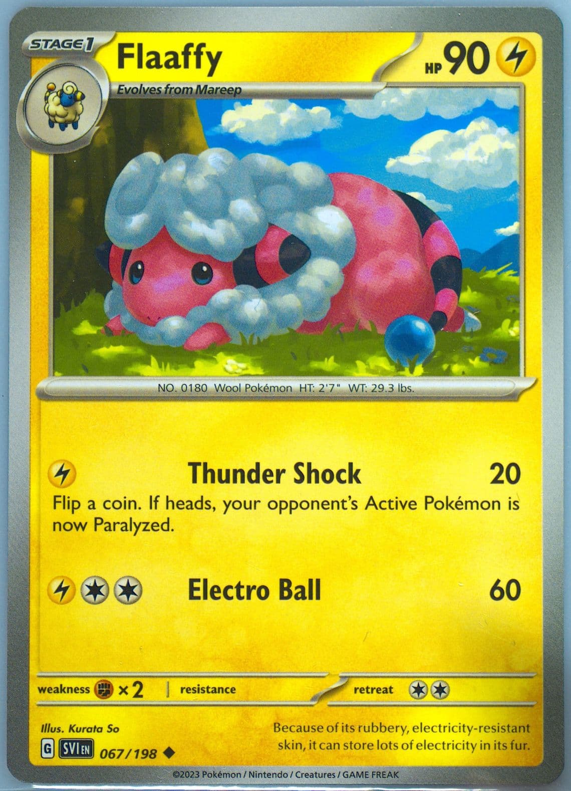 Flaaffy (067) 2023 Pokemon Svi EN-Scarlet & Violet