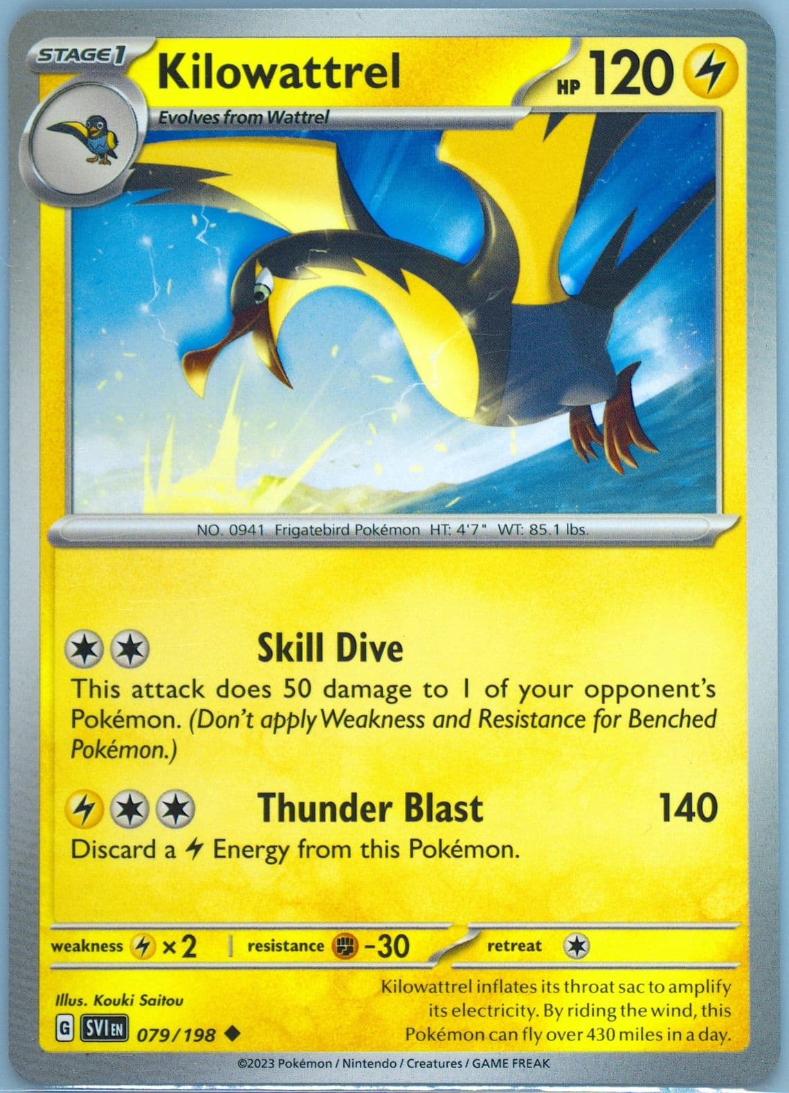 Kilowattrel (079) 2023 Pokemon Svi EN-Scarlet & Violet