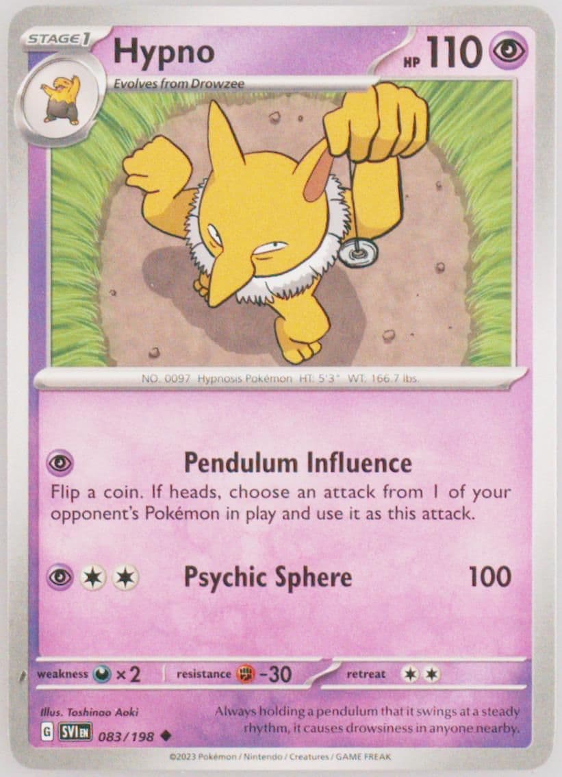 Hypno (083) 2023 Pokemon Svi EN-Scarlet & Violet