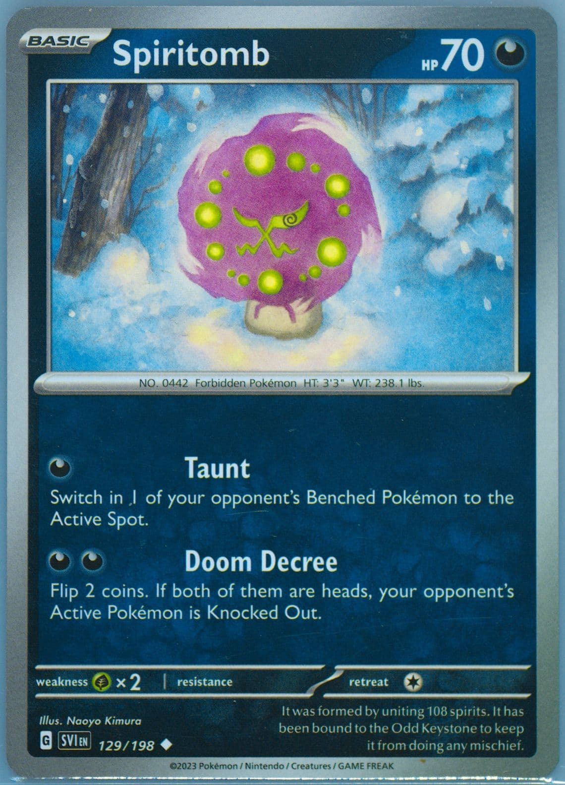 Spiritomb (129) 2023 Pokemon Svi EN-Scarlet & Violet