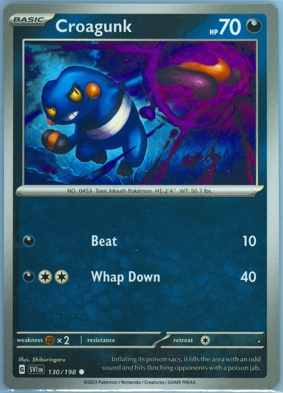 Croagunk (130) 2023 Pokemon Svi EN-Scarlet & Violet
