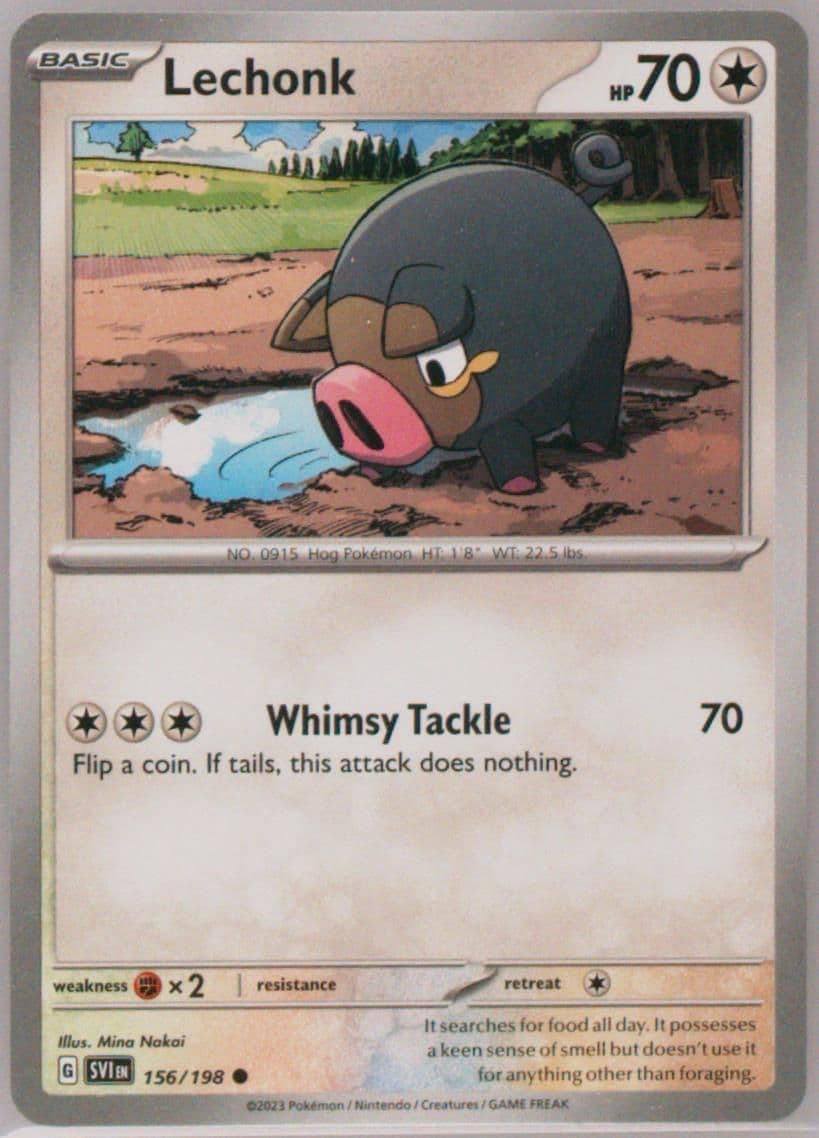 Lechonk (156) 2023 Pokemon Svi EN-Scarlet & Violet