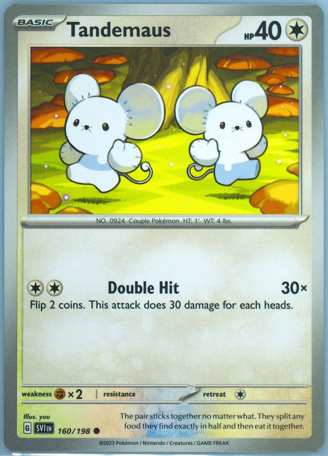 Tandemaus (160) 2023 Pokemon Svi EN-Scarlet & Violet