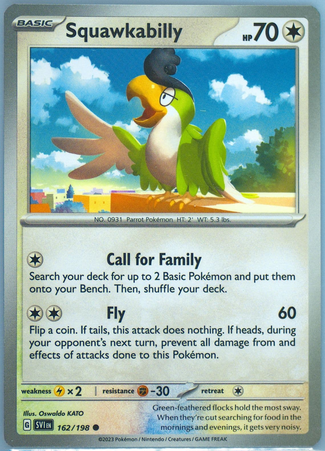 Squawkabilly (162) 2023 Pokemon Svi EN-Scarlet & Violet