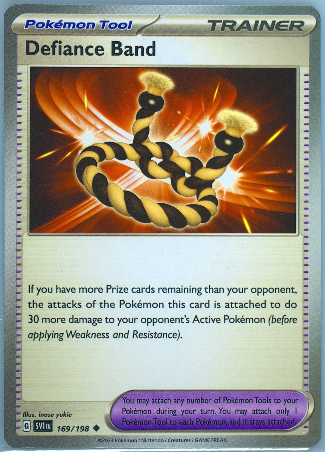 Defiance Band (169) 2023 Pokemon Svi EN-Scarlet & Violet