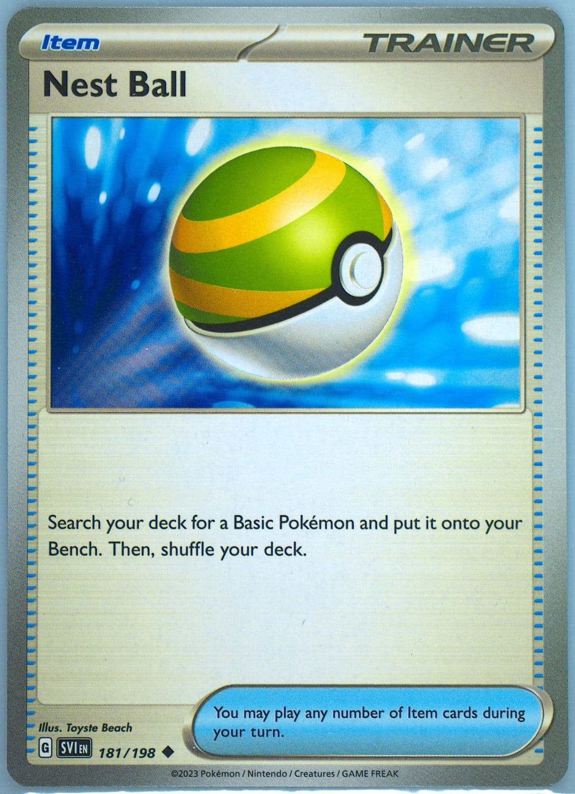 Nest Ball (181) 2023 Pokemon Svi EN-Scarlet & Violet