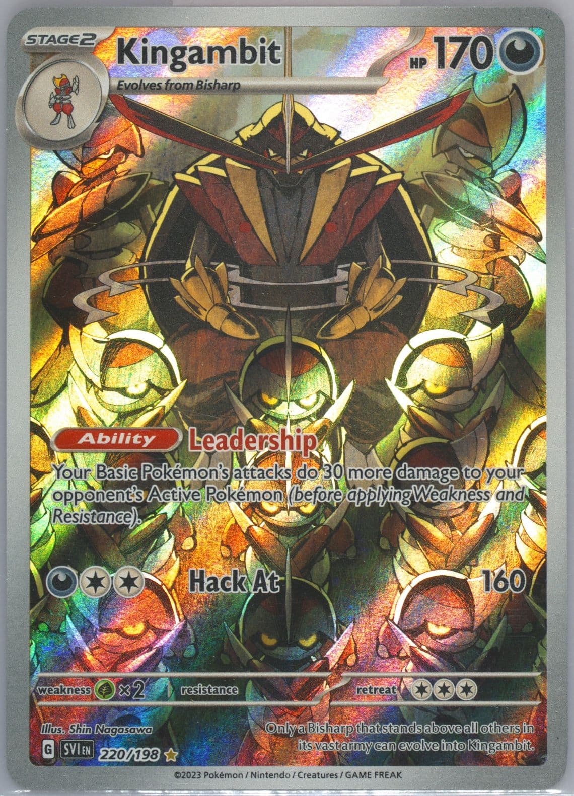 Kingambit Illustration Rare (220) 2023 Pokemon Svi EN-Scarlet & Violet