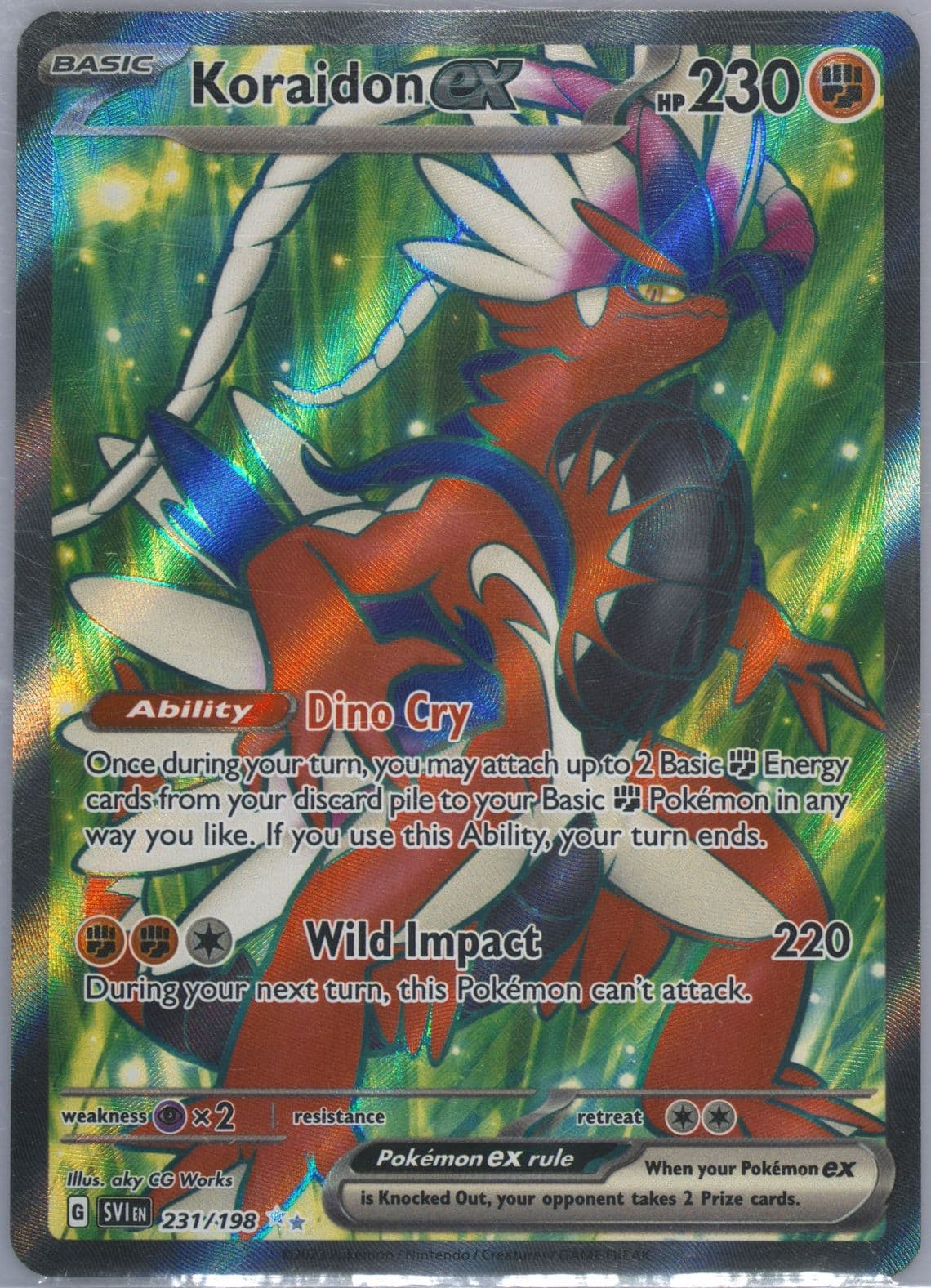 Koraidon EX Ultra Rare (231) 2023 Pokemon Svi EN-Scarlet & Violet