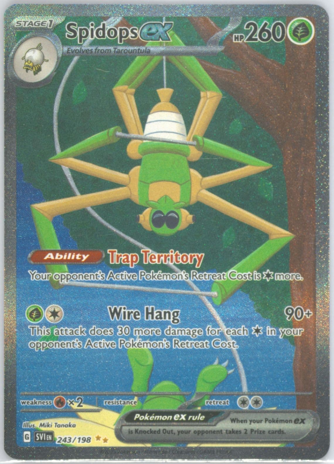 Spidops EX Special Illustration Rare (243) 2023 Pokemon Svi EN-Scarlet & Violet