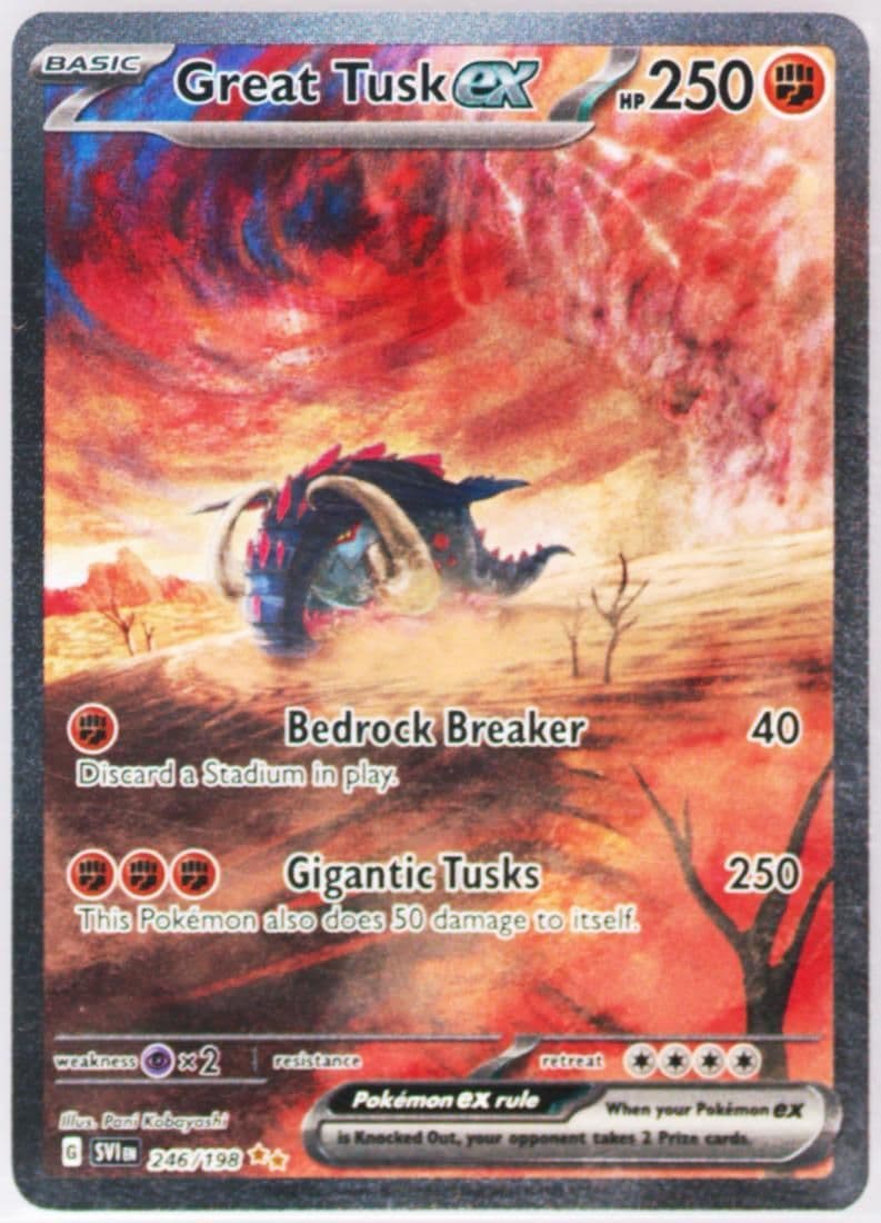 Great Tusk EX Special Illustration Rare (246) 2023 Pokemon Svi EN-Scarlet & Violet