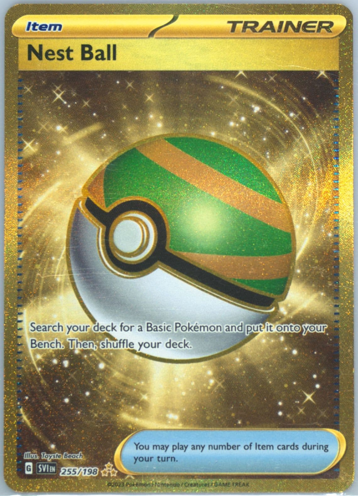 Nest Ball Hyper Rare (255) 2023 Pokemon Svi EN-Scarlet & Violet