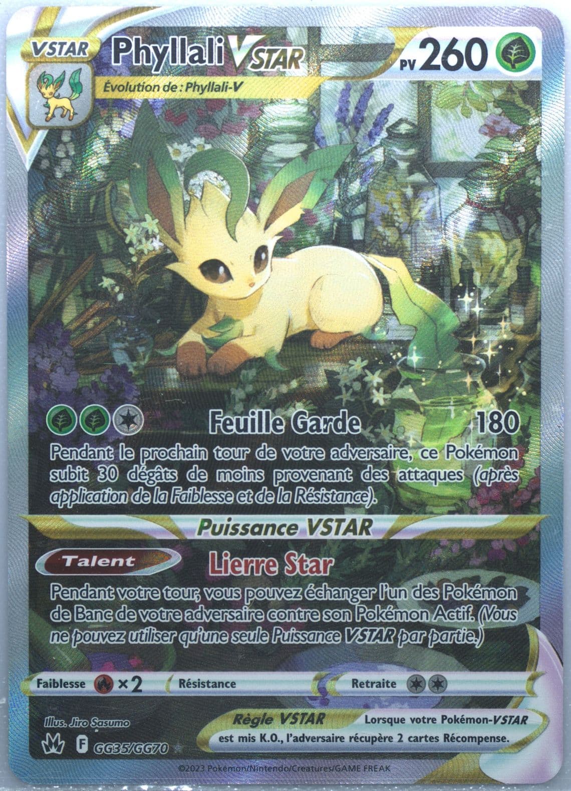 Full Art/Phyllali Vstar French (GG35) 2023 Pokemon Sword and Shield Crown Zenith