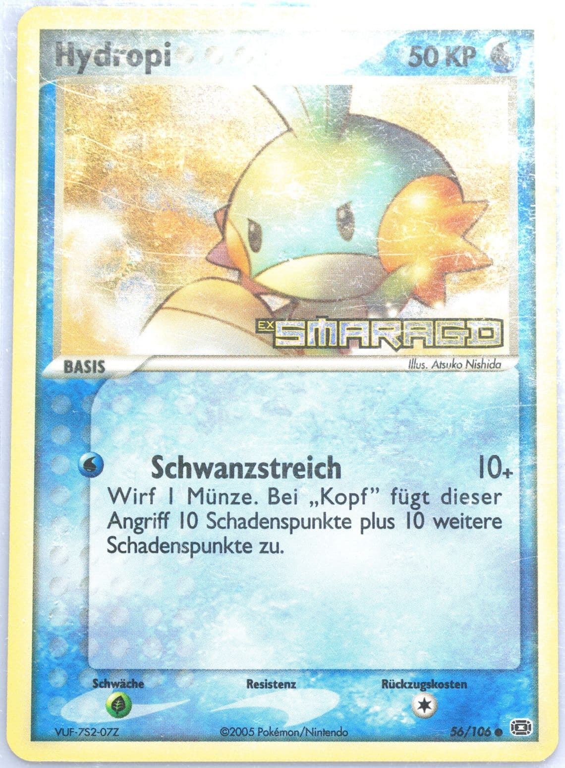 Hydropi-Reverse Foil German (56) 2005 Pokemon EX Emerald