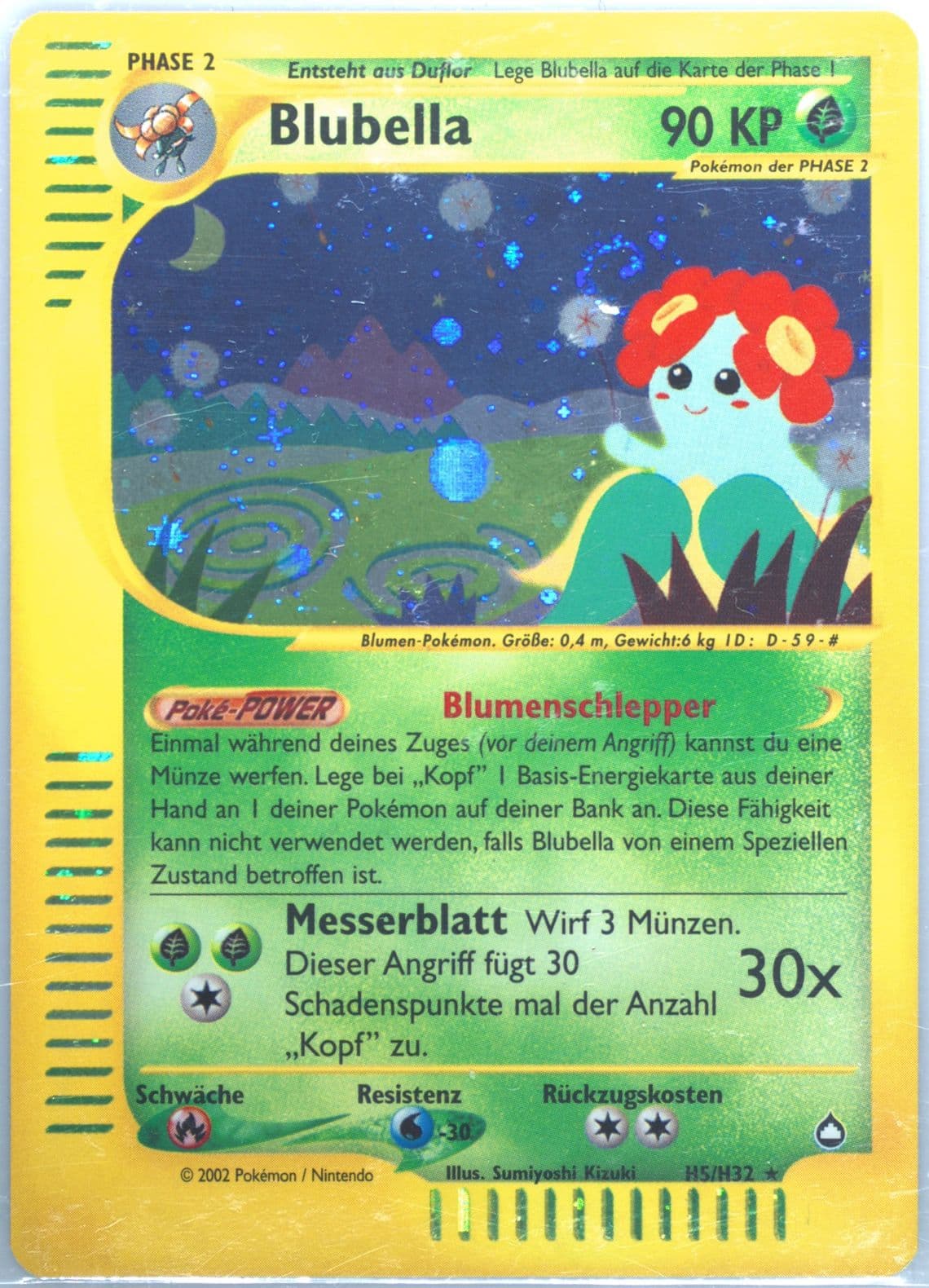 Blubella-Holo German (H5) 2003 Pokemon Aquapolis