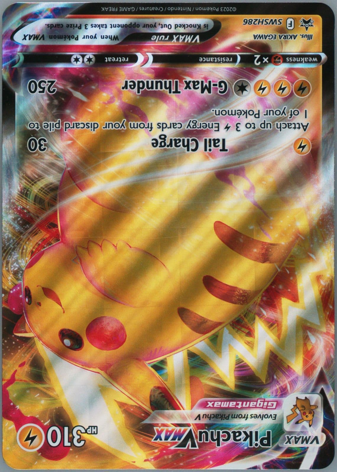 Full Art/Pikachu Vmax Crown Zenith Collections-Pikachu Vmax-Jumbo (286) 2023 Pokemon Swsh Black Star Promo