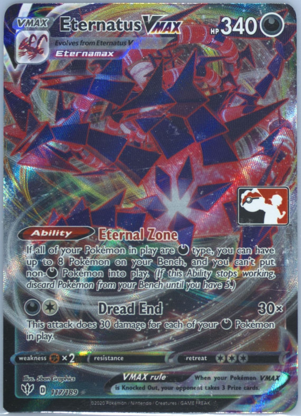Full Art/Eternatus Vmax (117) 2022 Pokemon Play! Pokemon Prize Pack: Series 1