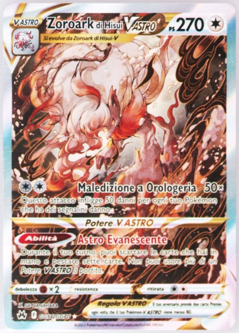 Full Art/Zoroark DI Hisui Vastro Italian (GG56) 2023 Pokemon Sword and Shield Crown Zenith
