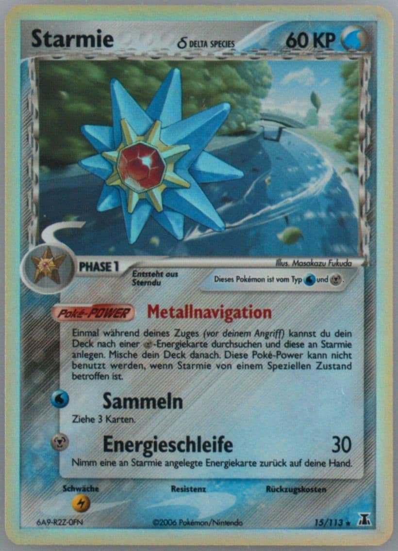 Starmie-Holo German (15) 2005 Pokemon EX Delta Species