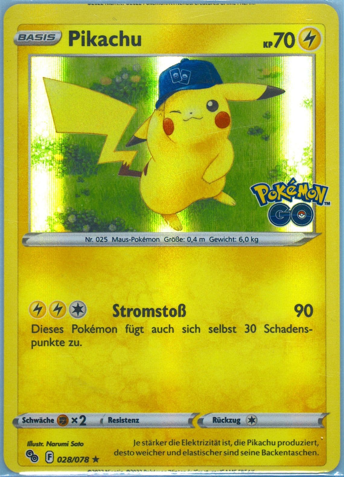 Pikachu-Holo German (028) 2022 Pokemon Go