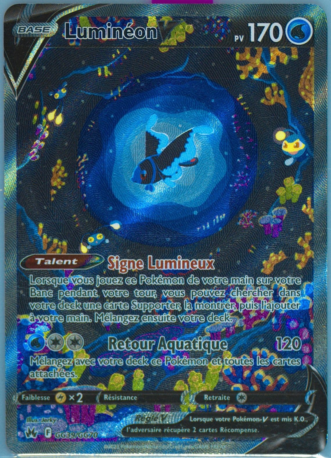 Full Art/Lumineon V French (GG39) 2023 Pokemon Sword and Shield Crown Zenith