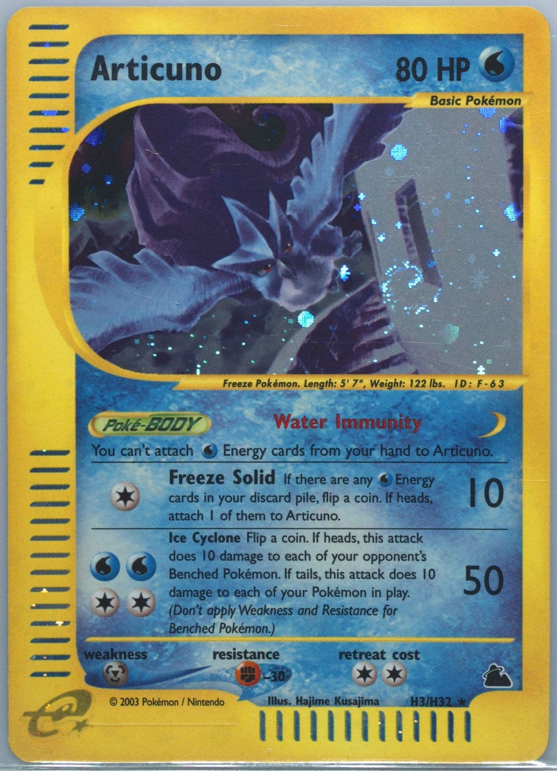 Articuno-Holo (H3) 2003 Pokemon Skyridge