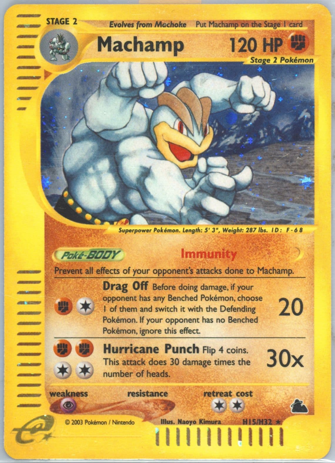 Machamp-Holo (H15) 2003 Pokemon Skyridge