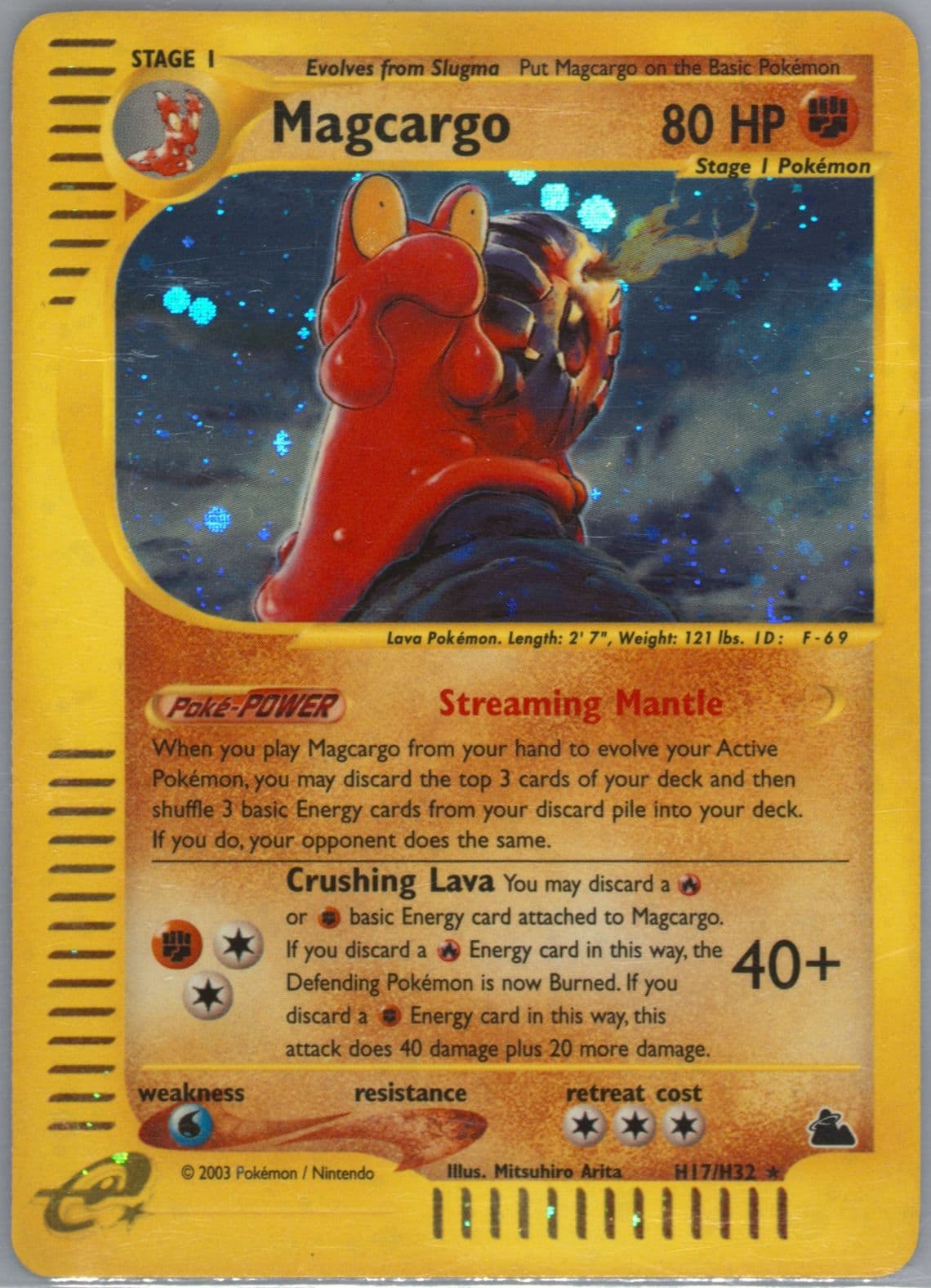 Magcargo-Holo (H17) 2003 Pokemon Skyridge