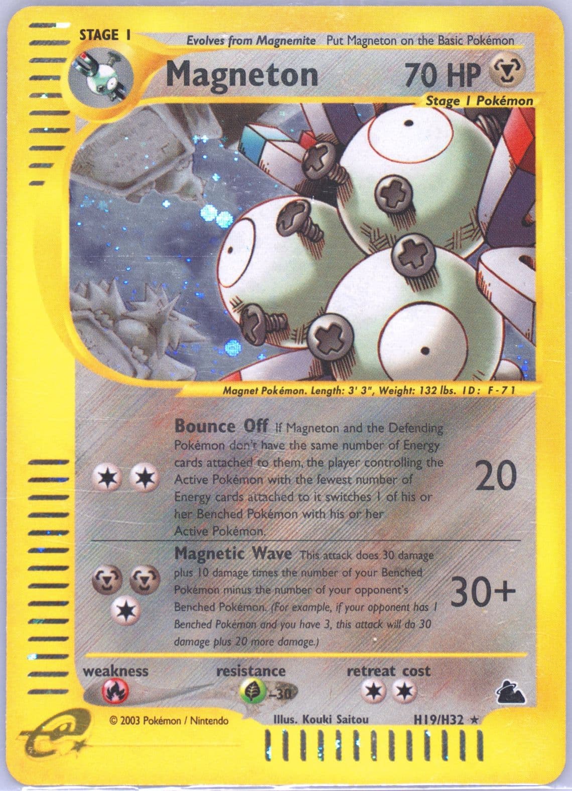 Magneton-Holo (H19) 2003 Pokemon Skyridge