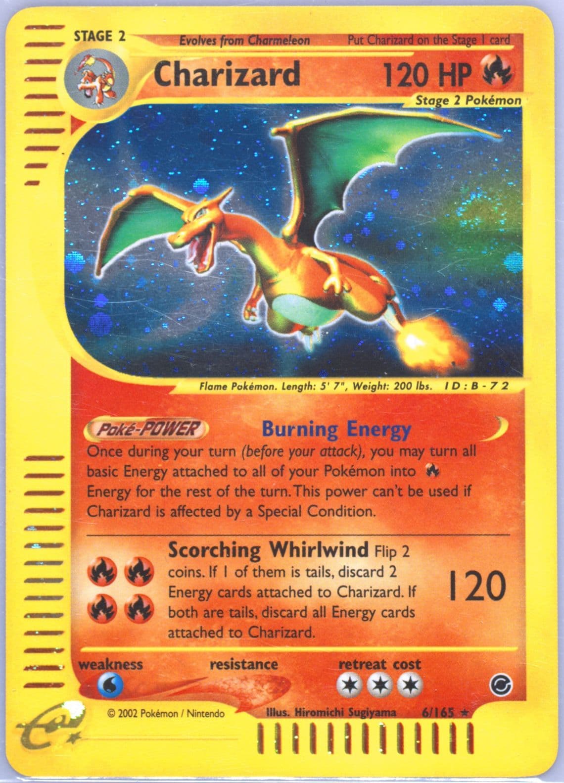 Charizard-Holo (6) 2002 Pokemon Expedition