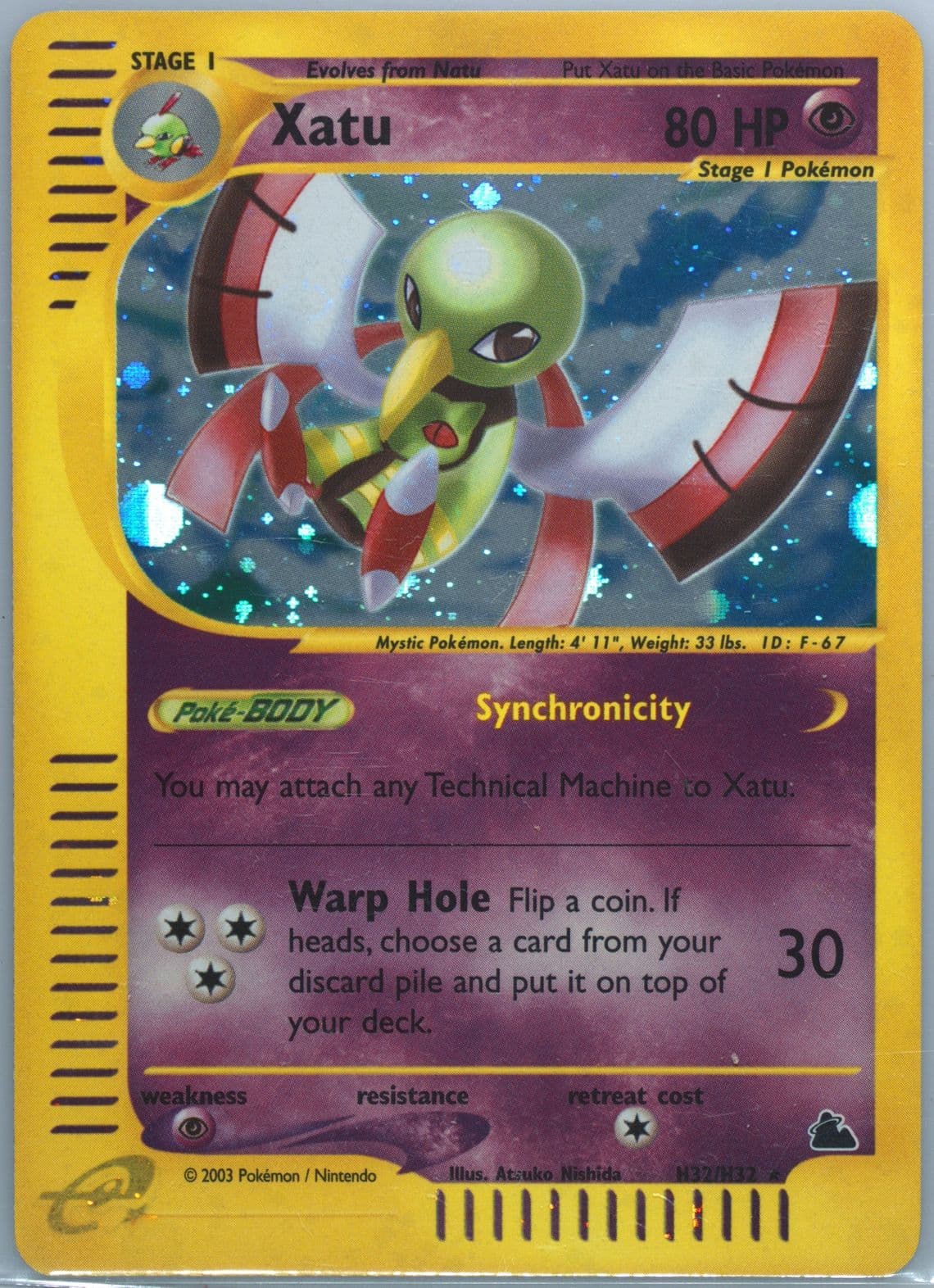Xatu-Holo (H32) 2003 Pokemon Skyridge