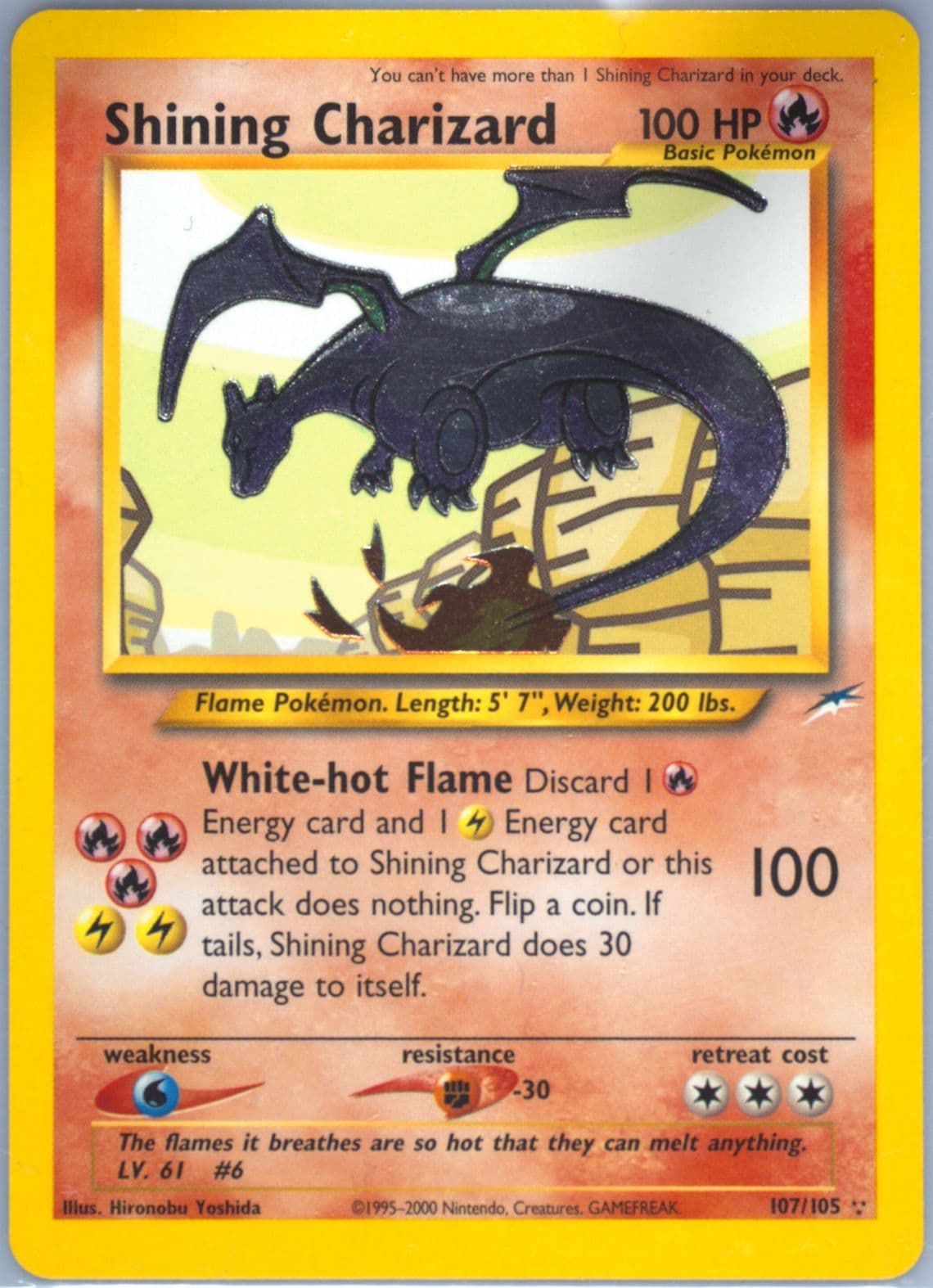 Shining Charizard (107) 2002 Pokemon Neo Destiny