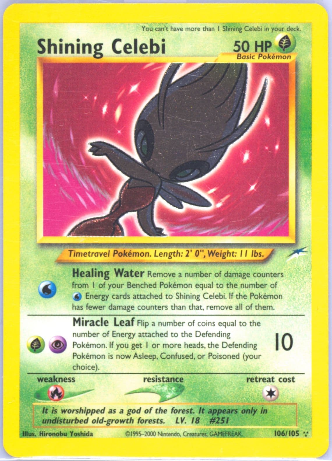 Shining Celebi (106) 2002 Pokemon Neo Destiny