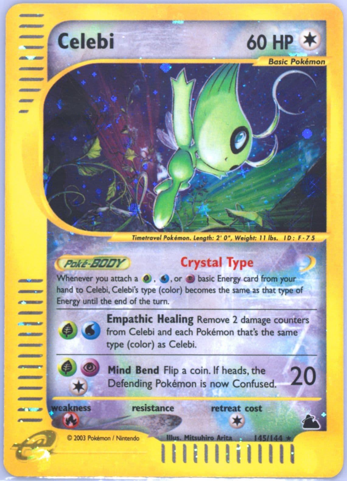 Celebi-Holo (145) 2003 Pokemon Skyridge