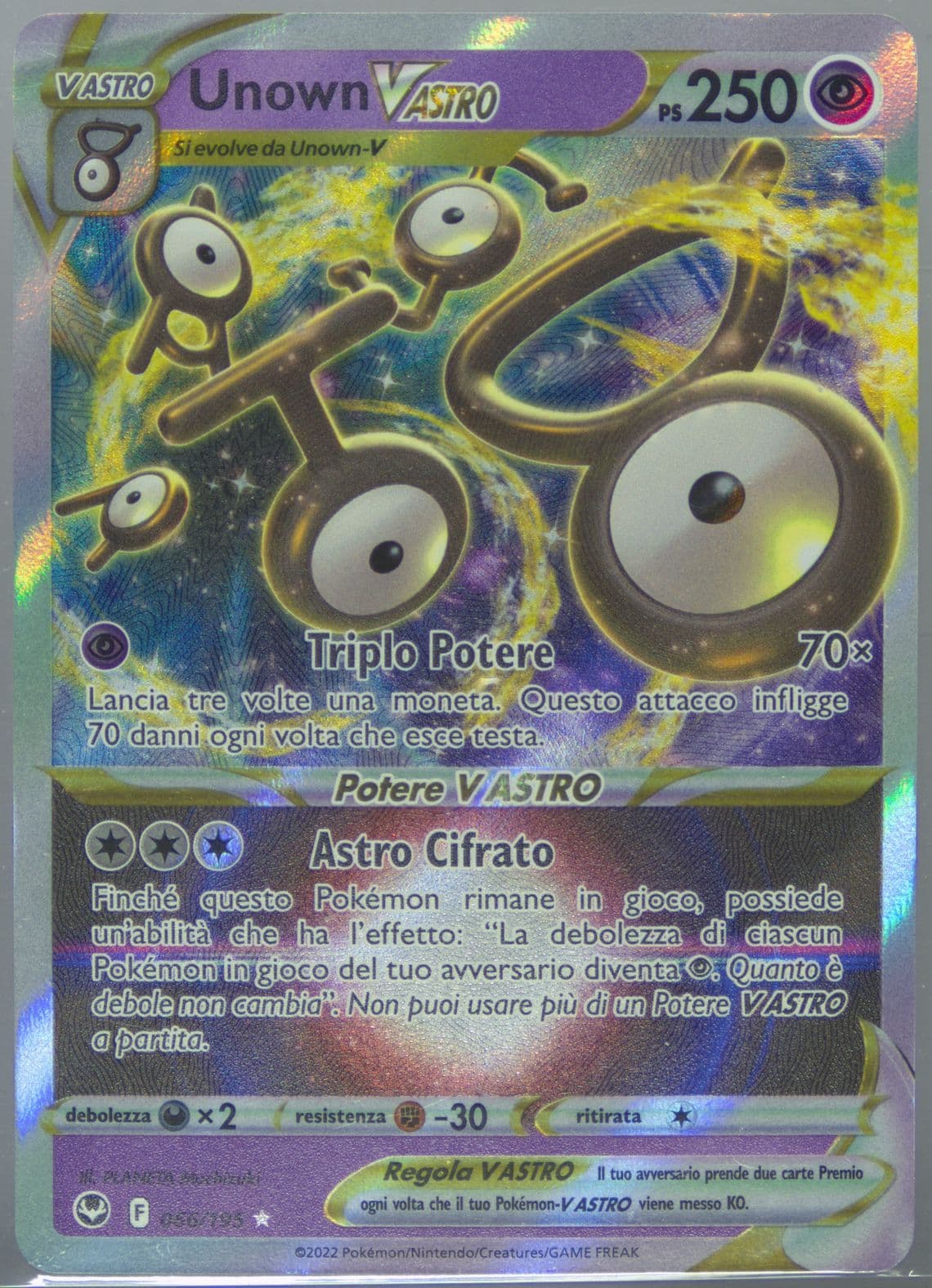 Unown Vastro Portuguese (066) 2022 Pokemon Sword & Shield Silver Tempest