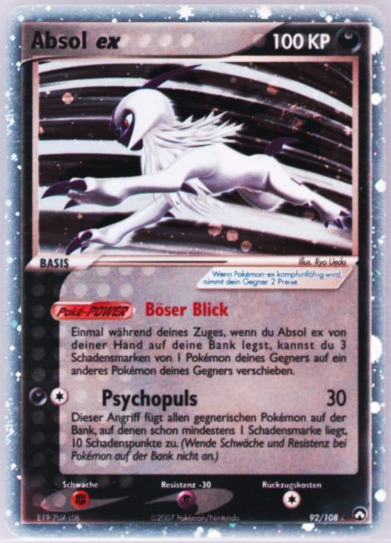 Absol EX-Holo German (92) 2007 Pokemon EX Power Keepers